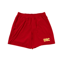 USC Trojans Men's lululemon Cardinal Pace Breaker 7" Linerless Short